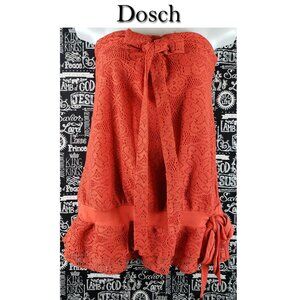 Dosch Strapless Lace Summer Shirt Size Medium